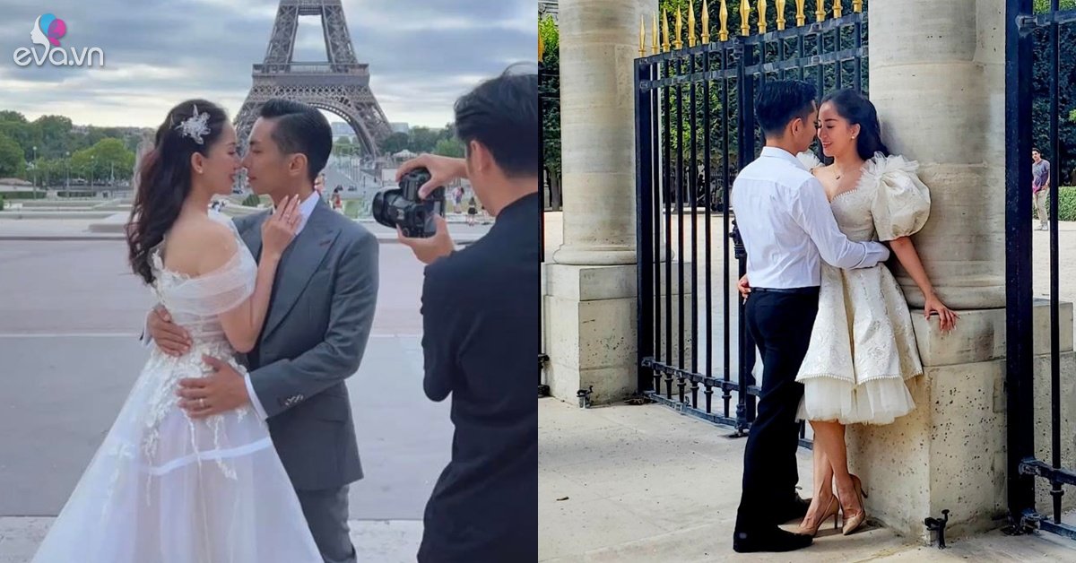 thumbnail - Khánh Thi - Phan Hiển đang chụp ảnh cưới ở Pháp, nhìn ảnh hậu trường có đẹp như ảnh tự đăng?