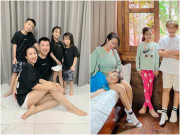 Làm mẹ - Con trai út Ốc Thanh Vân cắt tóc sau nhiều năm nuôi dài ngang lưng, cậu cả nhuộm đầu vàng rực