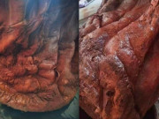 Tin tức - Nhặt được gốc cây màu đỏ nhăn nheo, người đàn ông "vớ bẫm" khi đem đi thẩm định