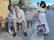 Thời trang - Từ ngày có bầu lần 3, vợ Mạnh Trường ăn diện "bánh bèo" thấy rõ, đứng cạnh chồng cứ như thiếu nữ
