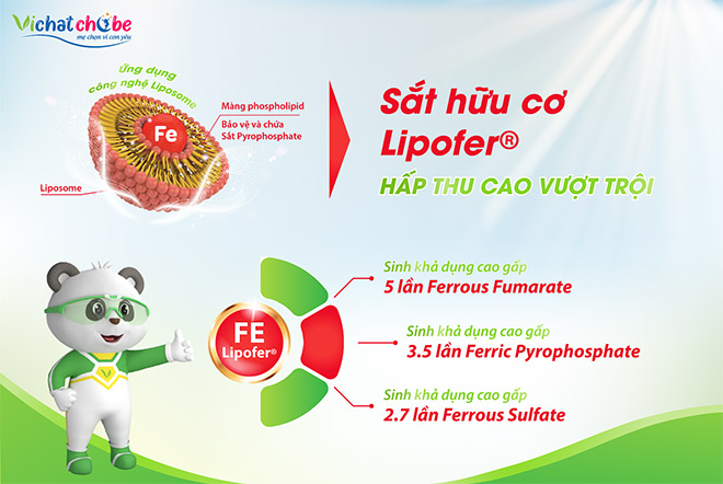 Ocean Microfer - Hỗ trợ bổ sung sắt hữu cơ Lipofer® cho trẻ thiếu máu thiếu sắt - 1