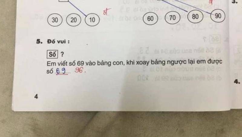 Bài toán xoay ngược số 69 được số nào, giáo viên đưa ra kết quả khiến dân mạng tranh cãi - 1