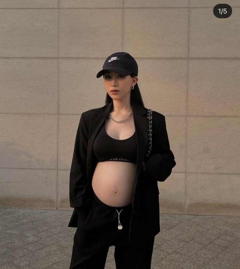 Ba tháng sau sinh em bé, ái nữ nhà đại gia Minh Nhựa đã chăm diện áo hở eo - 10