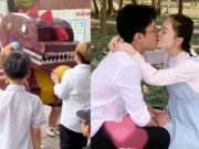 Giải trí - Những cảnh Thương Ngày Nắng Về có Hồng Đăng bị cắt sóng: Đức hóa khủng long bảo vệ con gái, ngọt ngào hôn Khánh