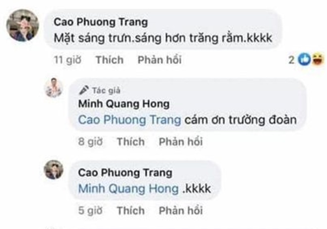 Dòng bình luận phản cảm của Trưởng đoàn Bông Sen Sài Gòn dưới bài viết của Minh Béo đã nhận hàng trăm lời chê bai của khán giả.