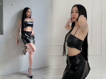 Ba tháng sau sinh em bé, ái nữ nhà đại gia Minh Nhựa đã chăm diện áo hở eo