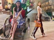 Thời trang - Cháu gái tỷ phú Hoàng Kiều về quê toàn mang dép lào bình dân, so sánh với mẹ người mẫu kém xa về độ sang chảnh