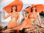 Thời trang - Đi biển không cần diện đồ tắm, Thuỳ Tiên đẹp như nàng tiên cá với váy xuyên thấu