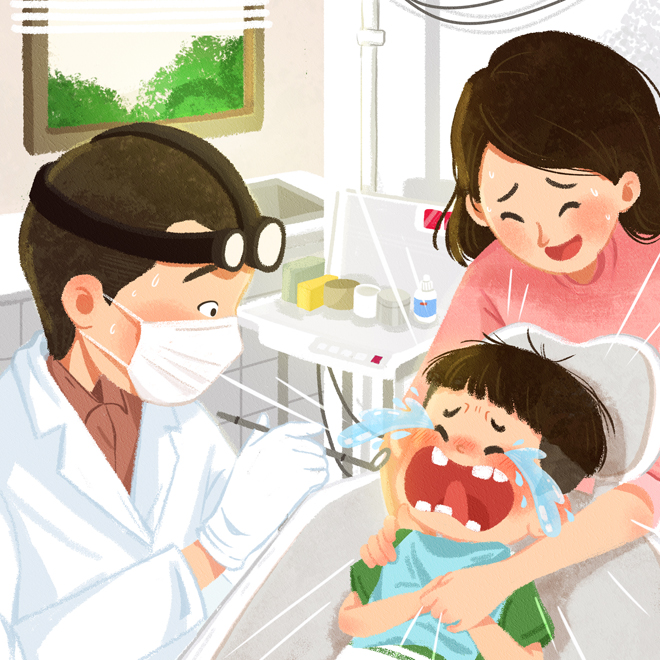 Tuổi thơ ai cũng có một lần bước tới phòng nha liền nắm tay mẹ thật chặt, giữ tay mẹ thật lâu và sau đó thì… “khuấy động” phòng nha với tiếng thét long trời lở đất.