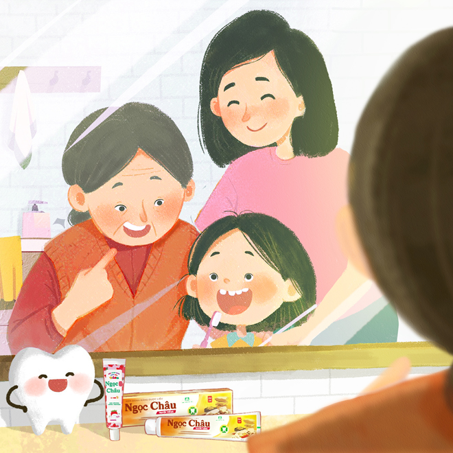 Là một “nha sĩ gia đình” kỳ cựu, lời bà dặn cấm có sai: “Cái răng cái tóc là góc con người, răng xinh thì sẽ cười xinh”.