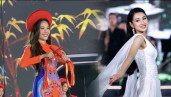 Chung kết Miss World Vietnam 2022: Nam Em bị tuột quai váy, Phương Linh suýt "vồ ếch"