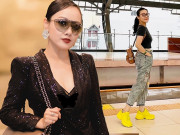 Thời trang - Hoài Anh lên sóng áo dài thục nữ, ngoài đời diện jeans rách, áo croptop "xì tin" hết nấc