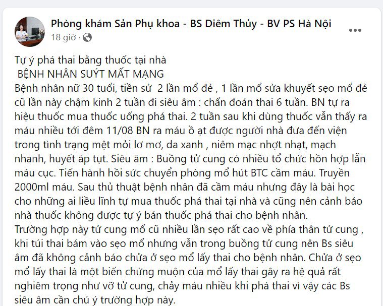 Tự ý bỏ thai bằng thuốc, người phụ nữ 30 tuổi suýt mất mạng - 3