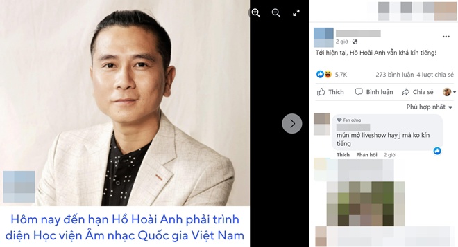 Trong khi từ phía Hồ Hoài Anh chưa có bất cứ động thái nào, thì mạng xã hội vẫn đang réo tên nam nhạc sĩ.