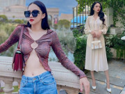 Thời trang - Hoa hậu Việt xa bạn trai CEO trẻ ăn mặc phong phanh, về nước lại kín đáo như nàng thơ