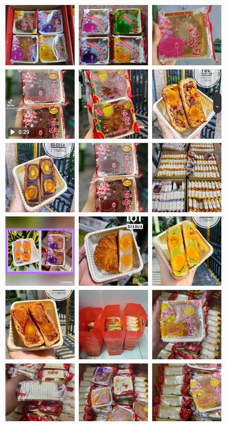 Hoạt động bán bánh Trung thu online nhộn nhịp