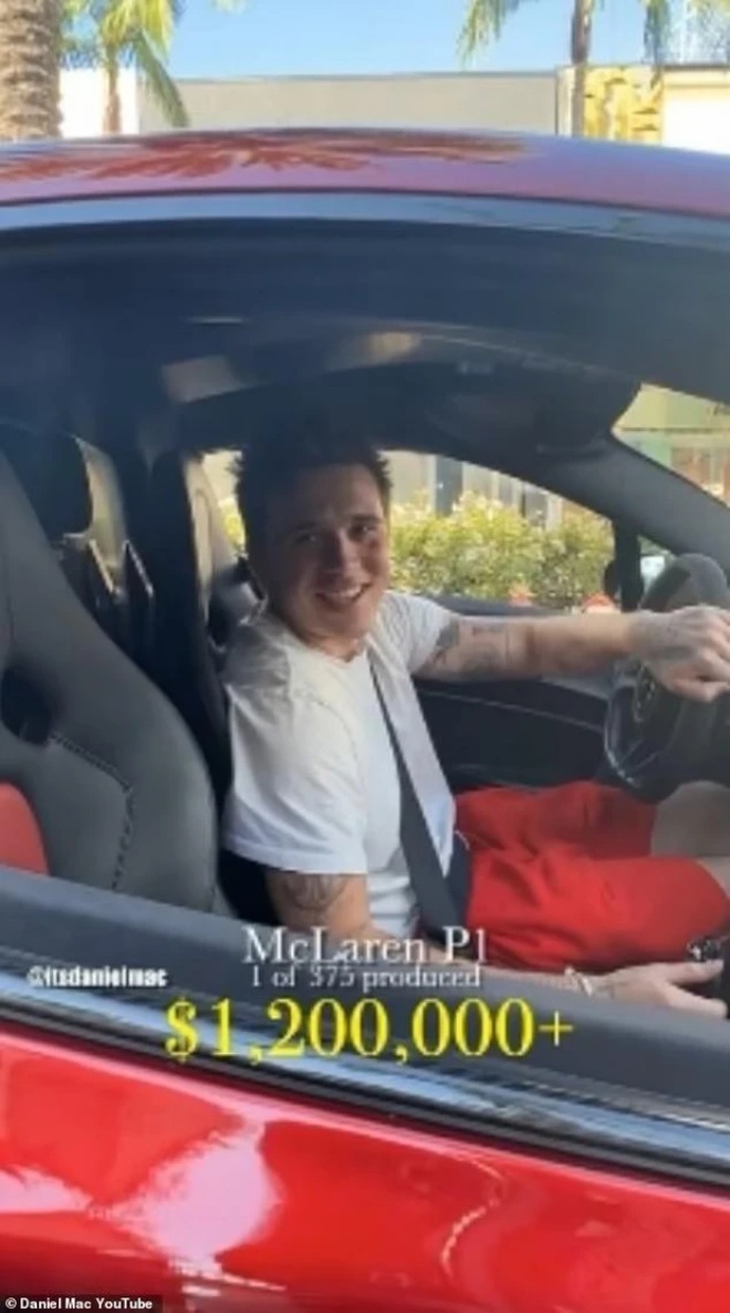 Brooklyn vừa xuất hiện trên kênh của YouTuber Daniel Mac.