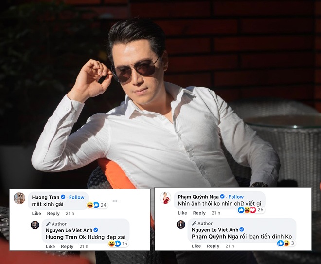 Màn tương tác giữa Việt Anh với vợ cũ và người tình tin đồn nhận được nhiều sự chú ý của cộng đồng mạng.