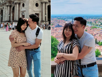 Mạnh Trường đưa vợ bụng lùm lùm đi du lịch, mẹ bầu đi chơi xa cần lưu ý những gì?