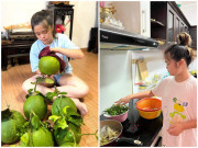 Làm mẹ - Thúy Nga tự hào con gái về Việt Nam giỏi giang hơn bên Mỹ: 11 tuổi tự đứng bếp nấu ăn, làm việc nhà