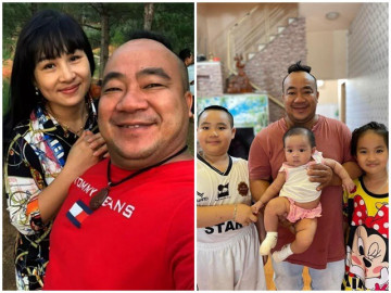 DV Hiếu Hiền 1m5 lấy vợ mỹ nhân kém 9 tuổi, được vợ sinh liền 3 con giống hệt bố