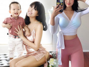 Thời trang - Dắt con đi chơi, Phi Thanh Vân mặc áo mỏng tang lộ cả nội y làm ai cũng hoa mắt 