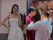 Giải trí - Đỗ Mỹ Linh thử váy trắng tinh, dẫn bố đi mua vest giữa tin sắp đám cưới, nhà Bầu Hiển có người nhiễm COVID-19