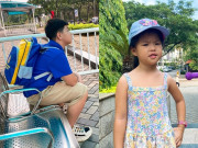 Giải trí - 2 con Lê Phương đến trường, chiếc cặp sách "khổng lồ" nặng trĩu trên vai thành tâm điểm