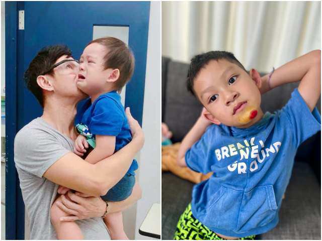 Lý Hải Minh Hà bất lực vì con út 6 tuổi hiếu động chấn thương đầy mình: Gãy tay, gãy xương đòn, rách cằm