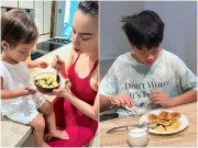 Làm mẹ - Sáng nào Hồ Ngọc Hà cũng cho con ăn hạt với sữa chua, CĐM bình luận ăn phở, xôi, bún,... vẫn hơn