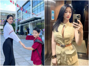 Yêu con - Đưa con khai giảng, mẹ đơn thân Hà Nội nổi bật nhất sân trường, nhiều máy ảnh cũng giơ lên chụp lén