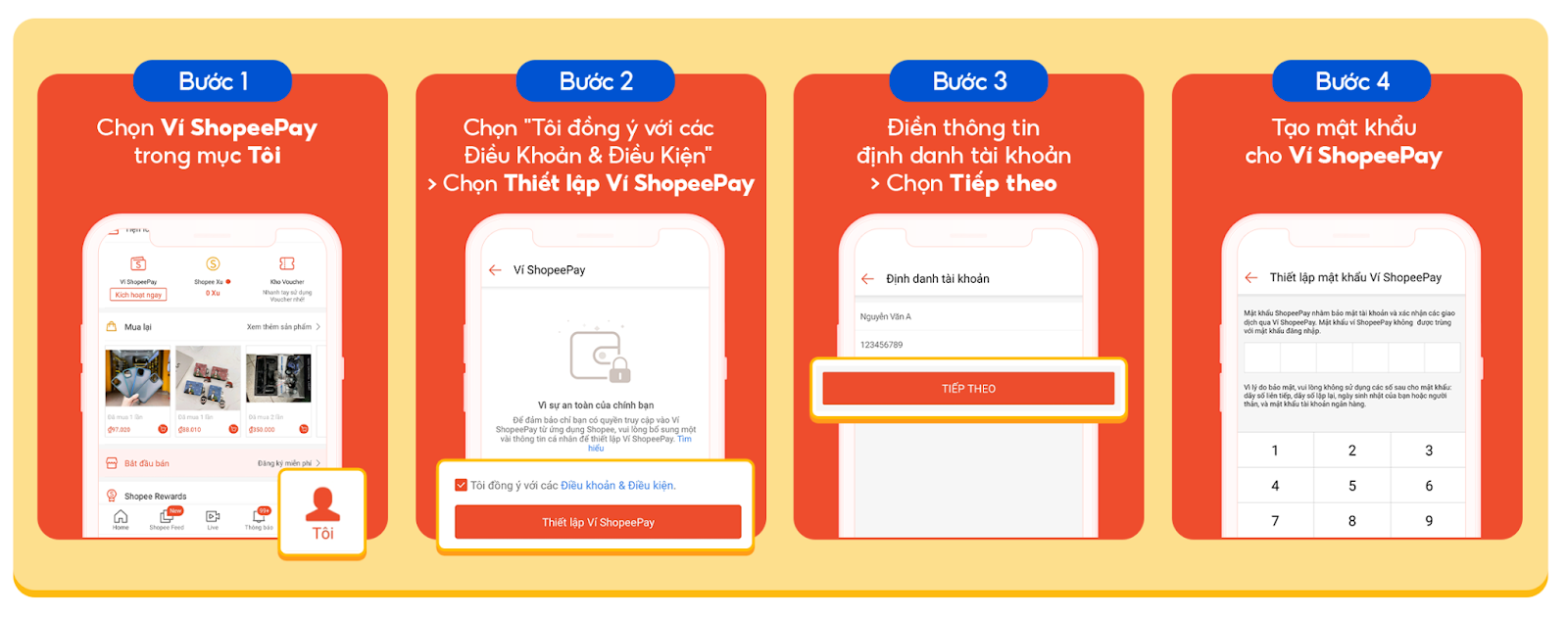 Chỉ bằng 4 bước đơn giản, người dùng đã kích hoạt thành công ví ShopeePay trên ứng dụng Shopee và tận hưởng vô vàn ưu đãi hấp dẫn