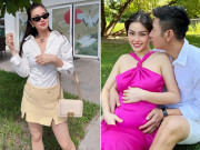 Á hậu Diễm Trang mang bầu lần 2 với chồng doanh nhân, nhan sắc đẹp rạng rỡ