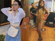 Thời trang - Tuổi 19, Phương Mỹ Chi mặc áo sơmi mở hờ vài cúc, nhưng nhìn vào chỉ thấy thanh lịch trẻ trung 