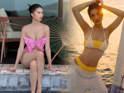 Thời trang - Mẹ bỉm hot nhất Vbiz kéo trễ quần, biến tấu áo tắm "nửa kín nửa hở" phóng khoáng chẳng kém Ngọc Trinh