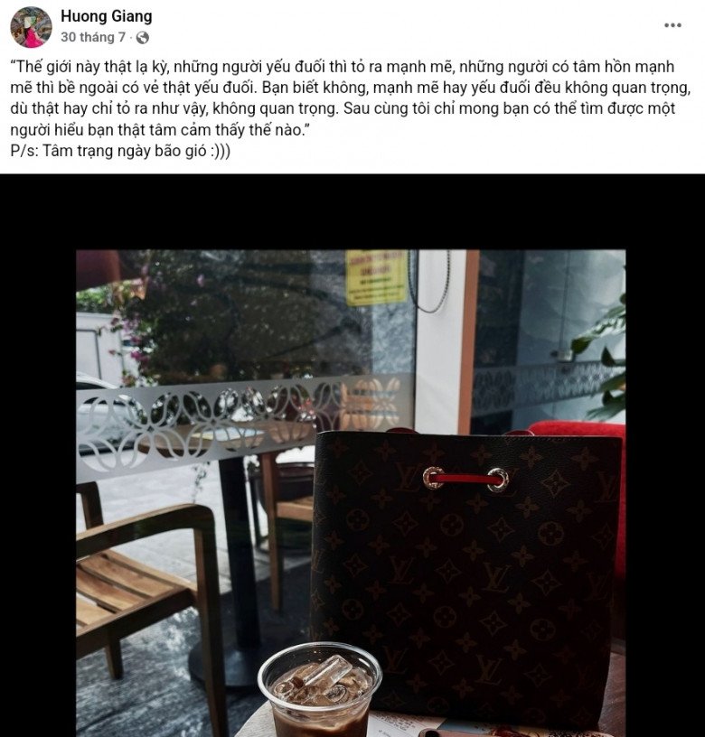 Giang còn là người thích nói lời đạo lý. 