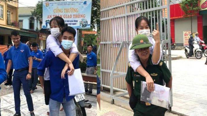 Nữ sinh bị teo 2 chân được cõng đi thi tốt nghiệp ở Thanh Hóa hiện ra sao? - 4