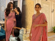 Thời trang - Thuỳ Tiên đẹp như nữ thần khi diện trang phục truyền thống của Ấn Độ