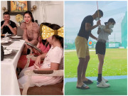 Làm mẹ - Con gái Thủy Tiên Công Vinh 9 tuổi thướt tha như thiếu nữ, thân thiết với em gái