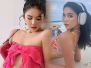 Thời trang - Mặc đồ quá mỏng, Ngọc Trinh làm người đối diện e ngại không dám nhìn thẳng