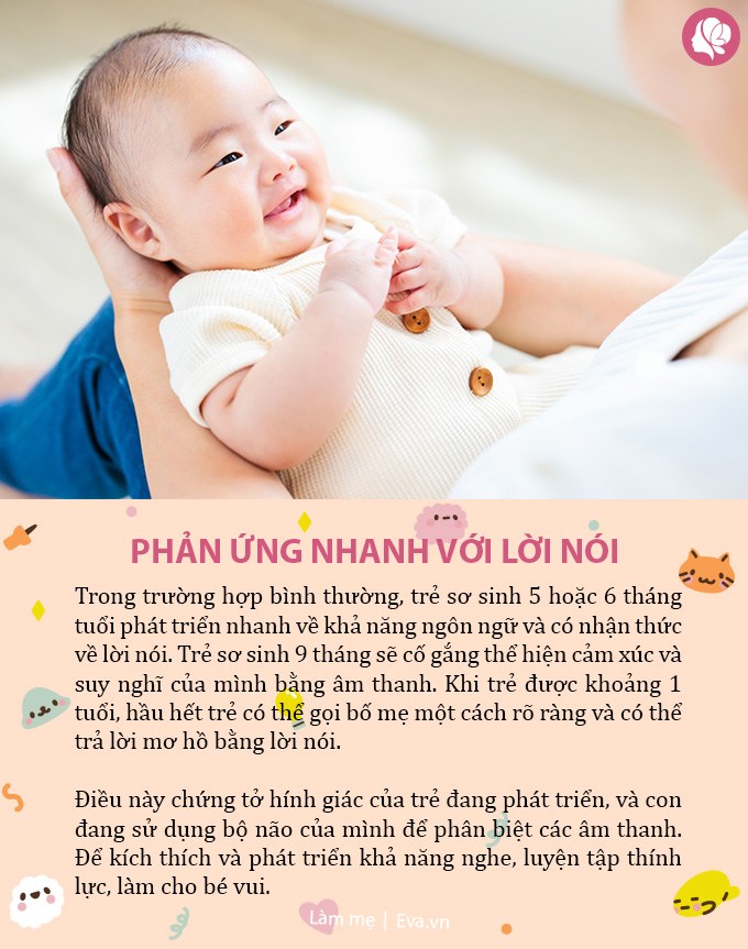 6 phản ứng này xuất hiện càng sớm, chứng tỏ bé khỏe mạnh và tài giỏi hơn mẹ nghĩ - 5