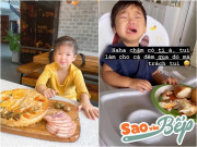 Bếp Eva - Lê Phương, Hòa Minzy hì hục cả đêm làm đồ ăn sáng cho con