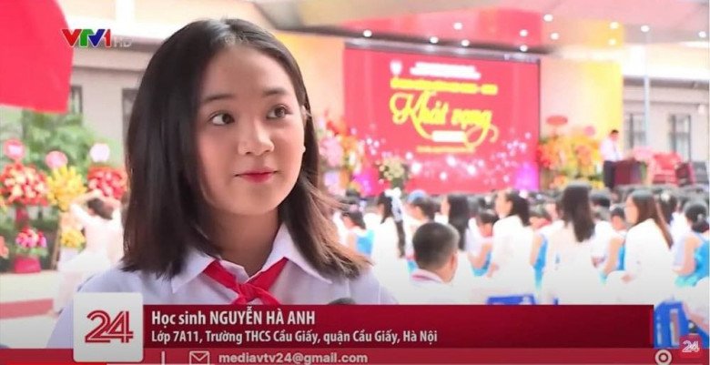 Nữ sinh Hà Nội chiếm sóng đài VTV vì quá xinh, có mối quan hệ đặc biệt với Phương Oanh Quỳnh Búp Bê - 1