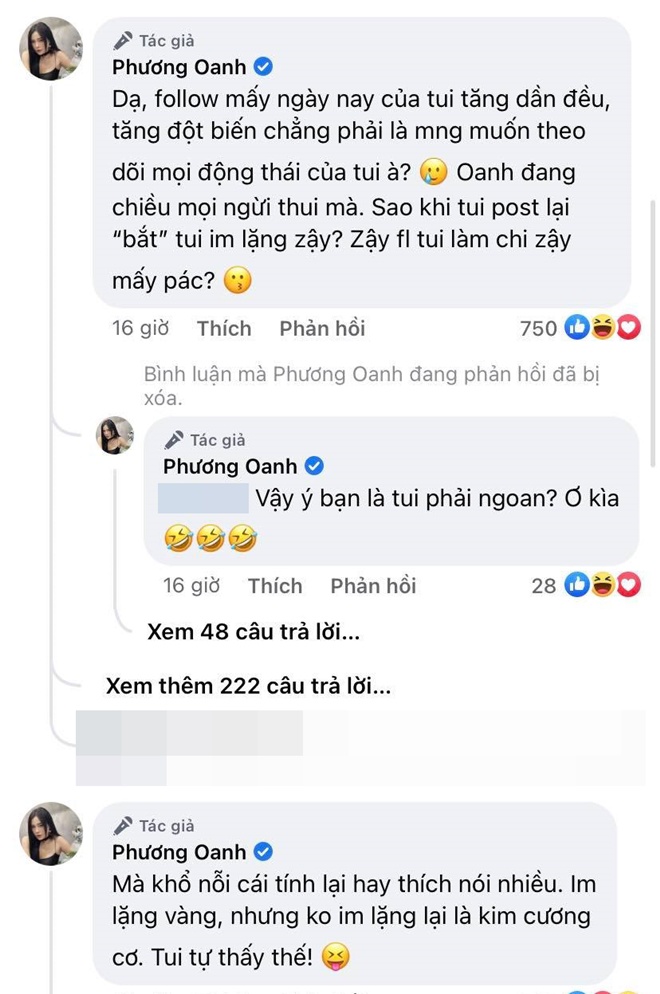 Bị CĐM chỉ trích vì đăng đàn đạo lý, Phương Oanh nói 1 câu vỗ mặt dân mạngmp;#34; - 6