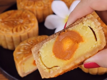 Cách làm bánh Trung thu không cần lò nướng bằng nồi cơm điện siêu nhanh