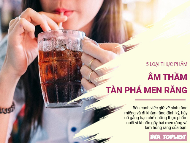 5 loại thực phẩm âm thầm tàn phá men răng của bạn nếu ăn, uống quá nhiều