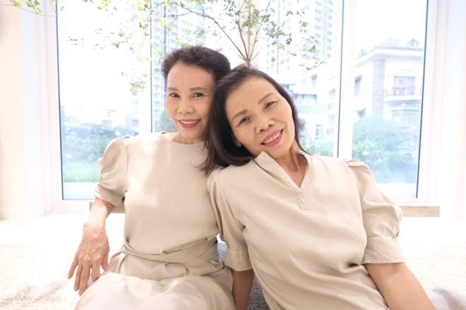 2 chị em bà Ngọc Hương rất chăm chỉ luyện tập để có vóc dáng như hiện tại.