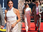 Thời trang - Meghan Markle ăn diện đơn giản mà sang, chiếc quần ống rộng cô mặc được săn lùng ráo riết
