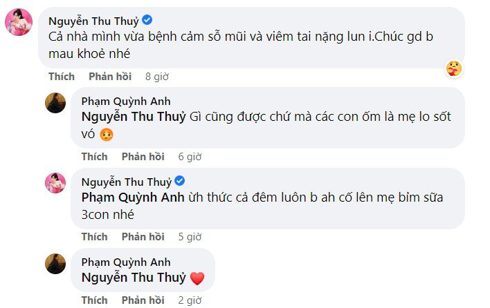 Phạm Quỳnh Anh buồn bã vì hai con lớn ốm đau suốt, phải cách ly, khổ sở chăm 3 con - 7