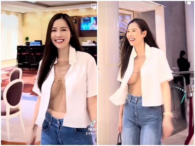 XEM VIDEO: Quế Vân đăng clip mặc như không mặc kèm lời nhắn nhủ: Đừng tăng huyết áp nhé.